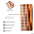 Handmade 15.6 cm Wide-Tooth Detangling Comb (T22)