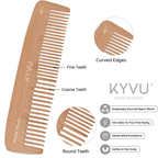 Classic Wooden Dual-Tooth Comb – Hairdressing Comb (W7)