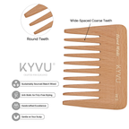 Compact Wooden Hair Comb – Wide Styling Comb (W5)