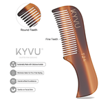 Handmade 7.5 cm Cellulose Acetate (Tortoiseshell) Moustache & Beard Comb for Men (T24)