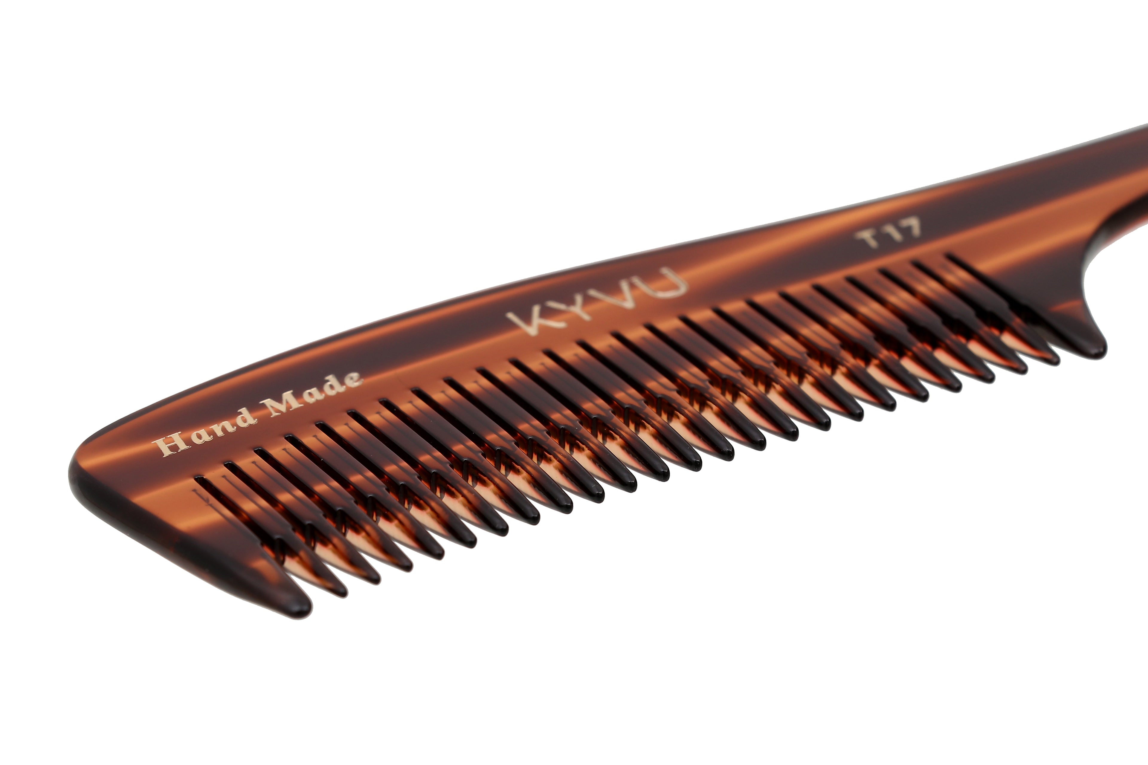 Handmade 19.0 cm Step-Tapered Styling Comb (T17)