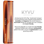 Handmade 12.9 cm Compact Travel Comb (T4)