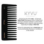 Handmade 15.6 cm Wide-Tooth Detangling Comb (B22)