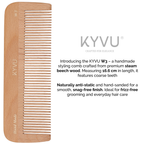 Classic Wooden Coarse-Tooth Comb – Hairdressing Comb (W3)