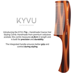 Handmade 21.8 cm Coarse Hair Styling Comb (T15)