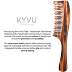 Handmade 19.0 cm Intertwined Styling Comb (T16)