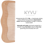Large Wooden Coarse-Tooth Comb – Hairdressing Comb (W4)
