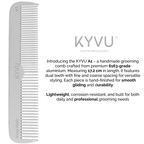 Large Aluminium Dual-Tooth Comb – Hairdressing Comb (A1)