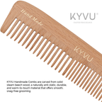 Classic Wooden Dual-Tooth Comb – Hairdressing Comb (W7)