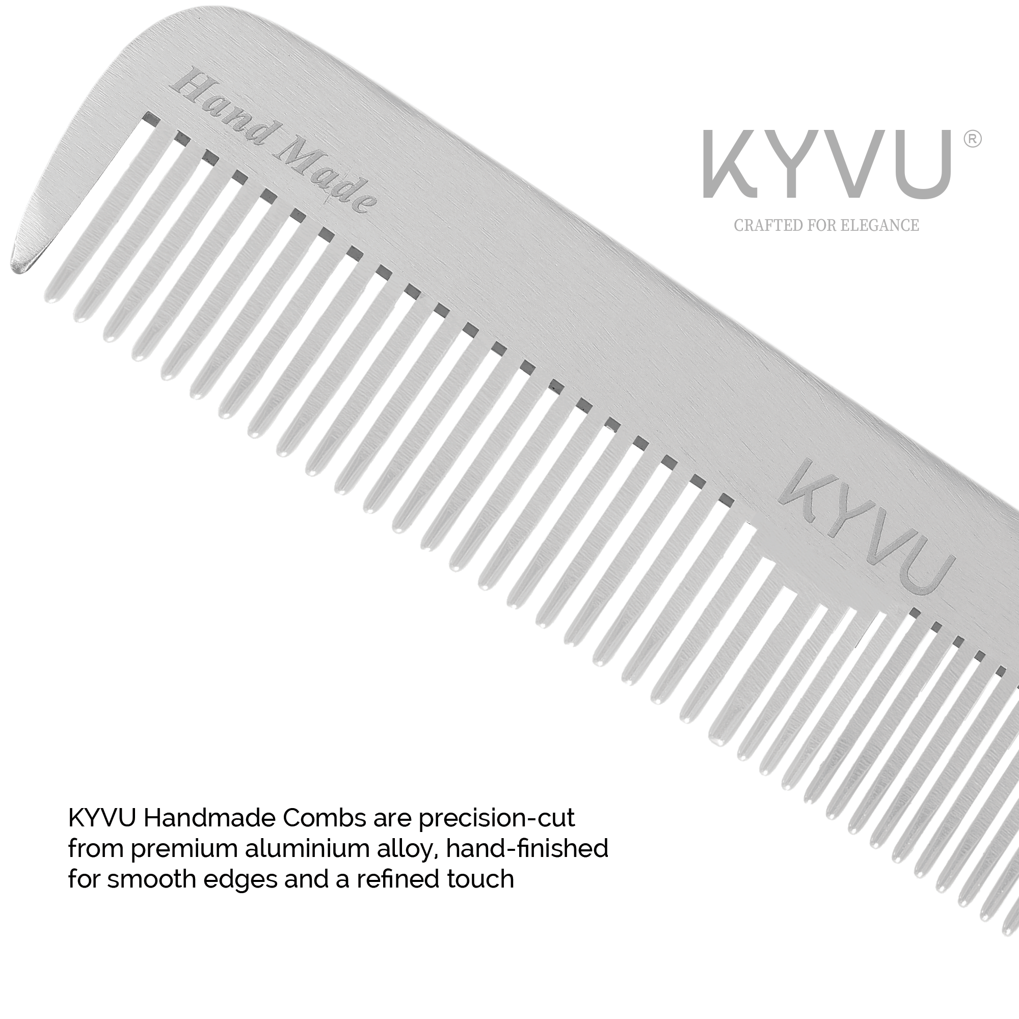Large Aluminium Dual-Tooth Comb – Hairdressing Comb (A1)