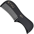 Handmade 7.5 cm Premium Cellulose Acetate (Black) Moustache & Beard Comb for Men (B24)