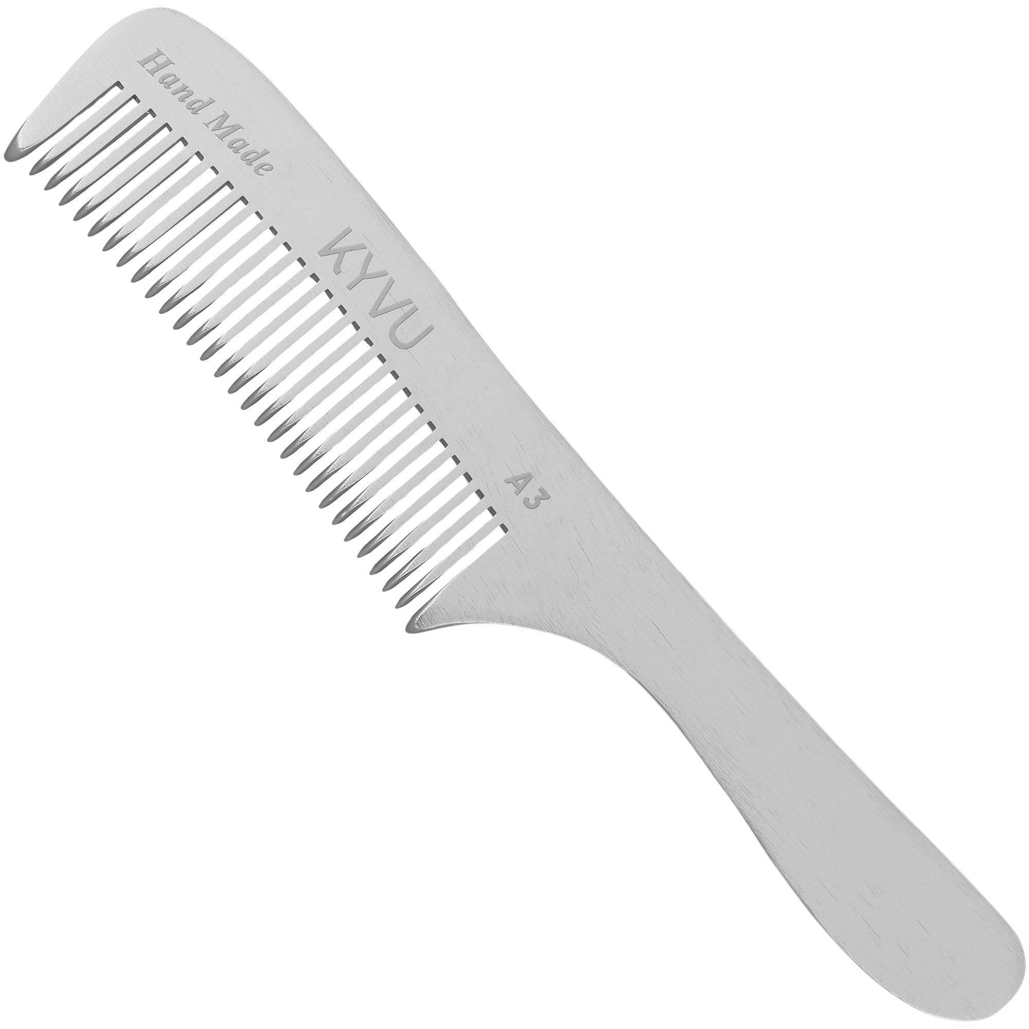 Large Aluminium Coarse-Tooth Comb – Styling Comb with Handle (A3)