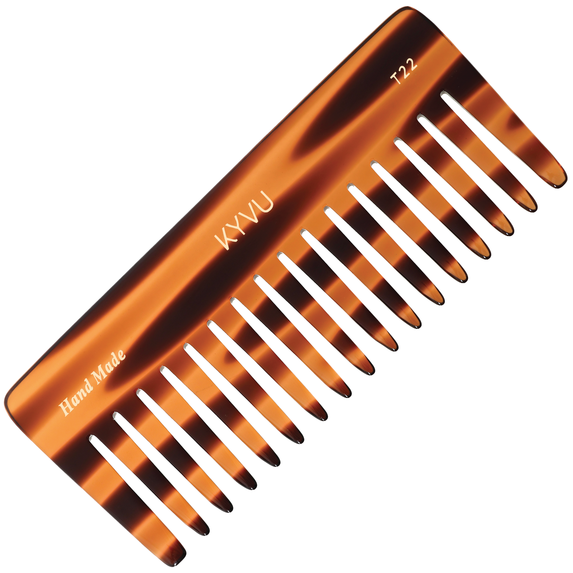 Handmade 15.6 cm Wide-Tooth Detangling Comb (T22)