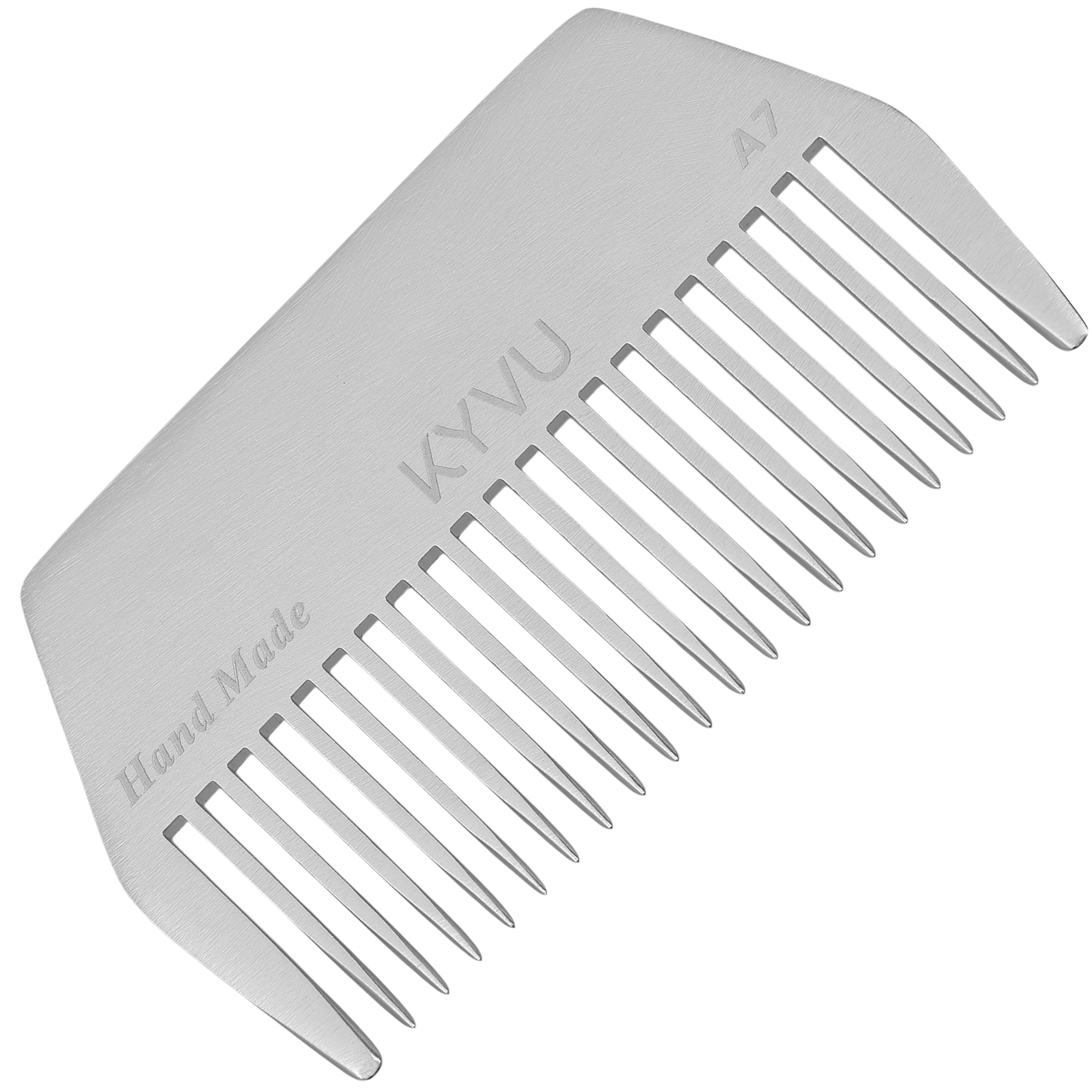 Compact Aluminium Hair Comb – Wide Styling Comb (A7)