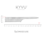 Extra-Large Aluminium Fine-Tooth Comb – Styling Comb with Handle (A6)