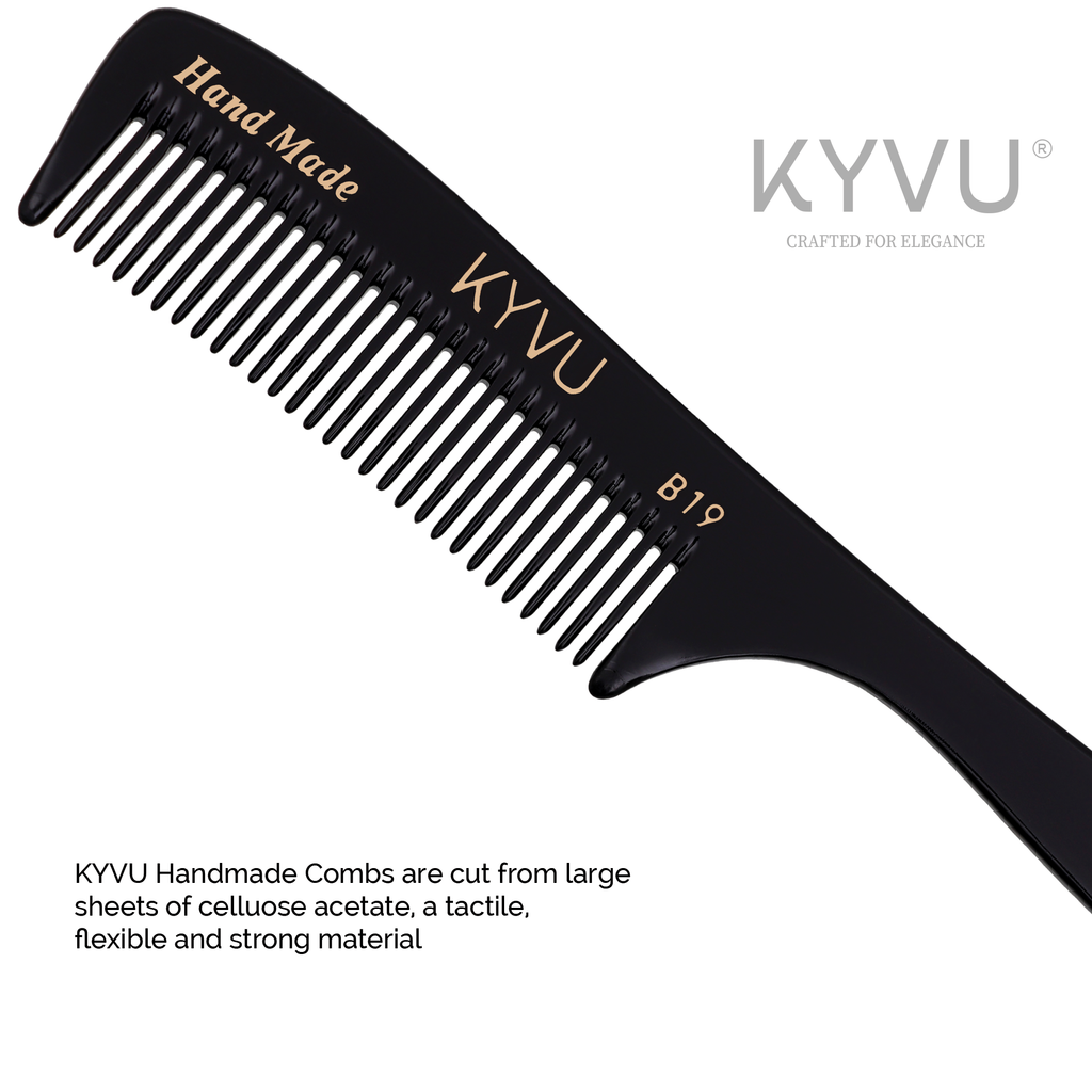 Handmade 17.4 cm Coarse Hair Styling Comb (B19)